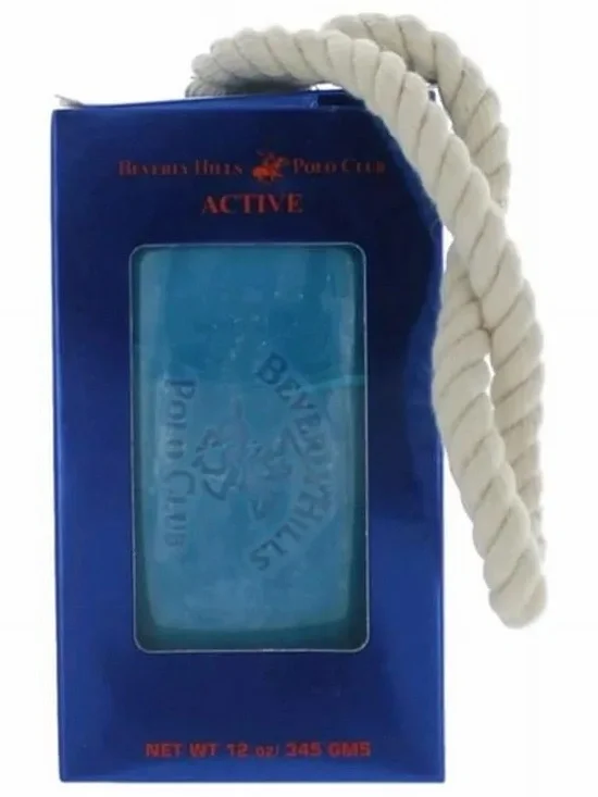 New Beverly Hills Polo Club Active Blue Soap Bar with Rope