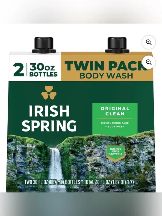 Irish Spring Original Clean 2 Pack Body Wash