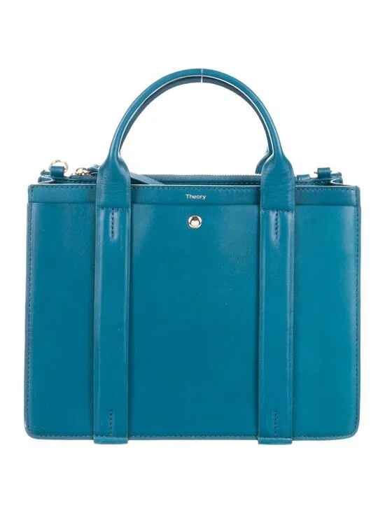 Theory Mini West Satchel Leather Purse