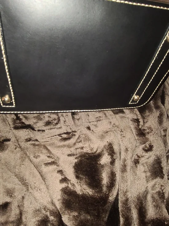 Large Dooney And Bourke Ostrich Black Bag