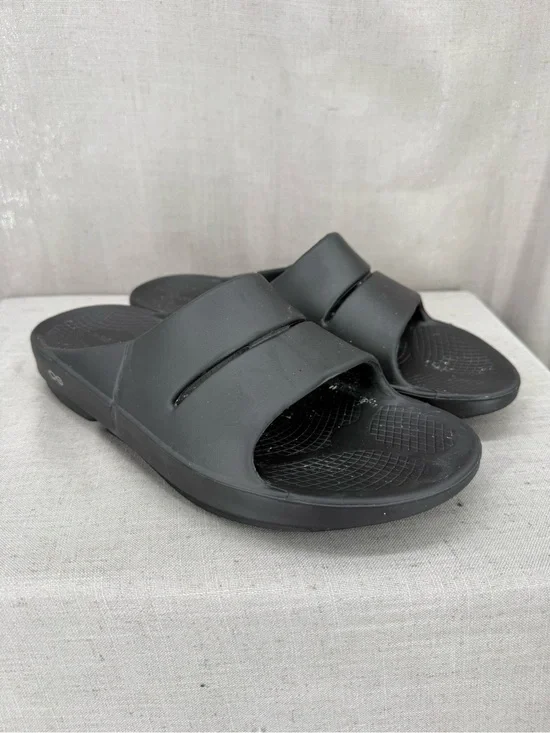 Oofos Ooahh Slide Sandals Men's Size 11 Black