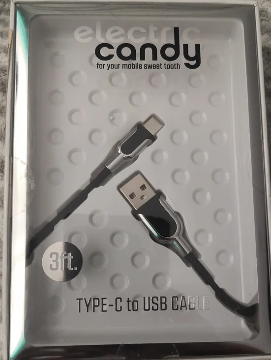 Electric Family Type-C to USB Cable - Black and Silver