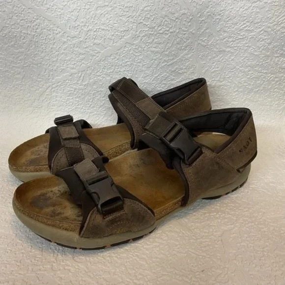 Naot Lappland Brown Slingback Strap Comfort Shoe‎ Gorpcore Sandals Men 10 Israel