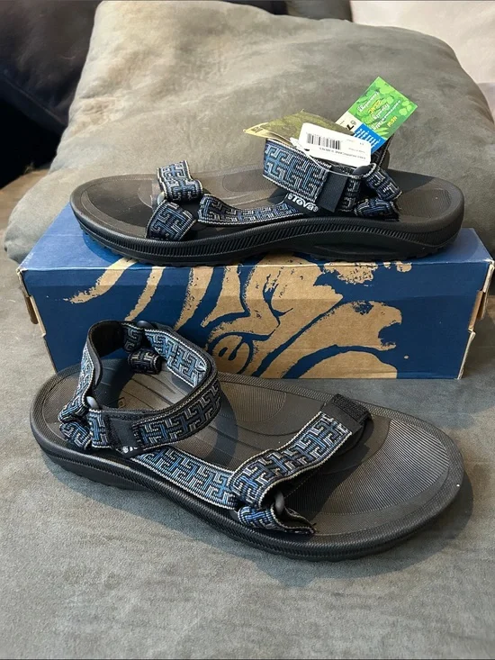 Teva Mens Hurricane 2 Greek Blue Sport Sandals