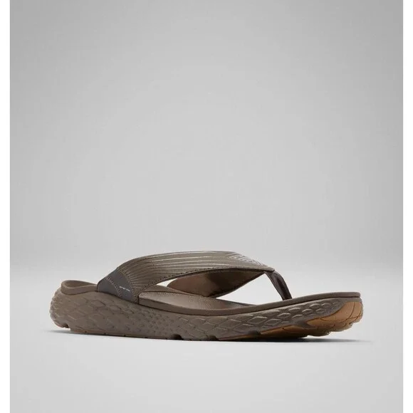 Columbia PFG Castback Sandals Men's 12 Espresso Black Slip On Flip Flop RHS9330