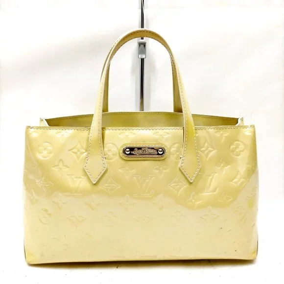 Louis Vuitton Yellow Patent Monogram Satchel