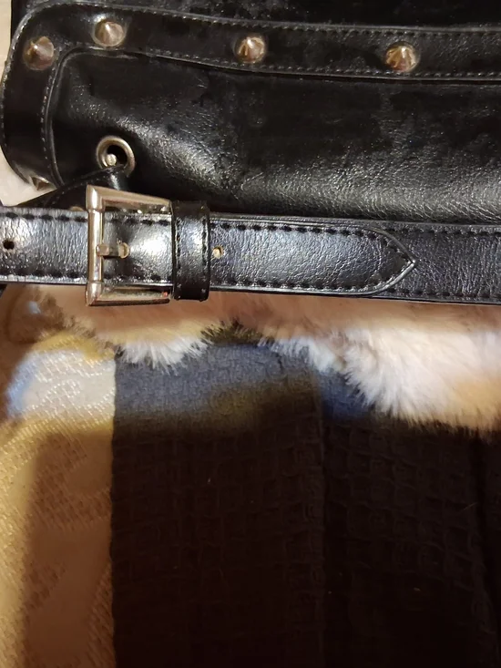 Black Bow Lock Satchel Women Bag Silver Studs And Hardware Italian Design