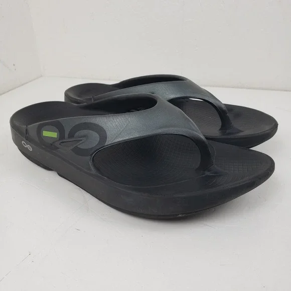 OOFOS OOriginal Sport Recovery Sandals Black Graphite Mens 9 Womens 11 EU 42