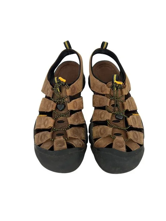 Keen Newport H2 Mens Brown Leather Utility Hiking Athletic Sandals Size 13