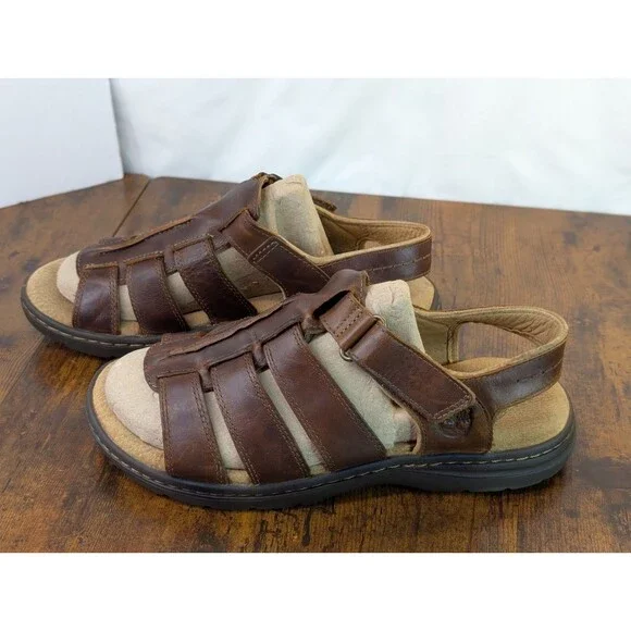Timberland Altamont 2.0 Fisherman Sandals Men's Size 10 Brown Leather 3759A
