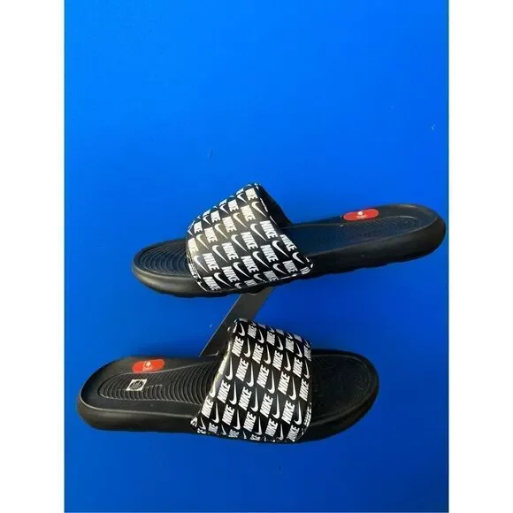 Nike Men's Victori One Slide Print 'Repeat Logo - Black' CN9678-006 Size 13