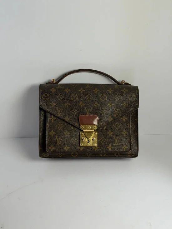 Vintage Louis Vuitton Monceau 28 Monogram Canvas Handbag