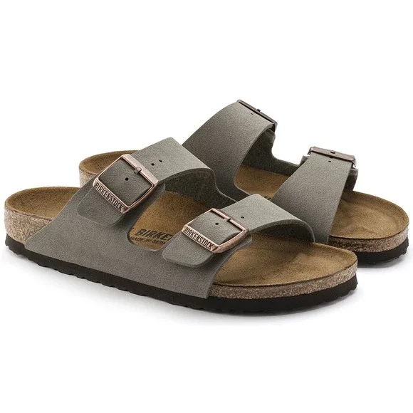 NEW Birkenstock Arizona Stone Birko-Flor Sandals EU 43 US Men 10 Women 12