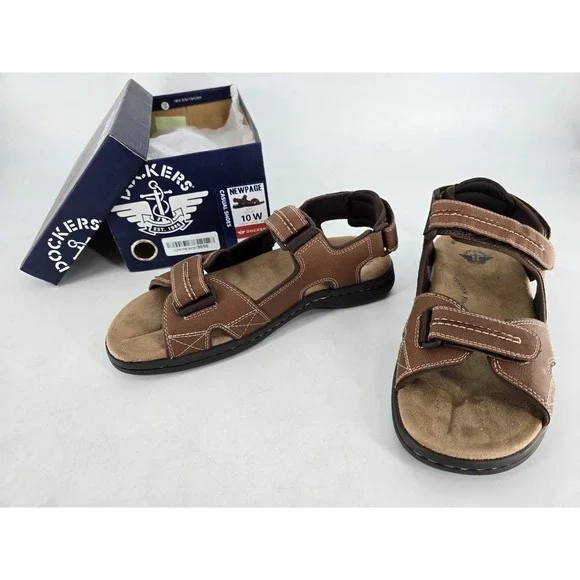 Dockers‎ Mens Newpage Casual Comfort Outdoor Sport Adjustable Sandal Shoe Sz 10W