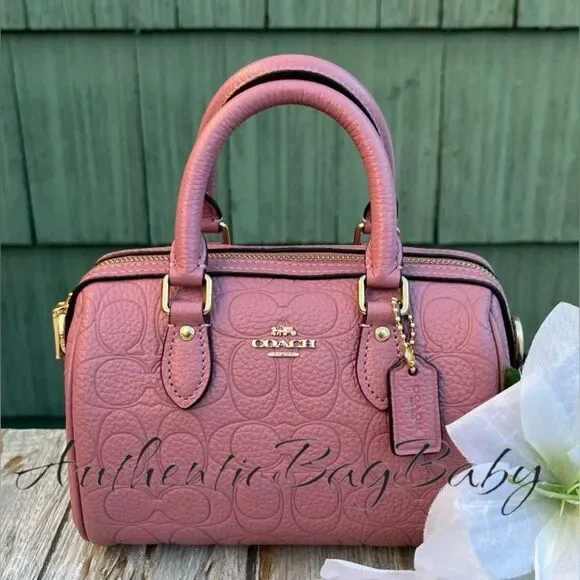 Coach Mini Rowan Crossbody Bag In Signature Leather Purse
