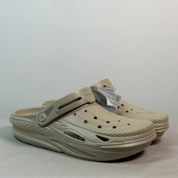 NEW Crocs Off Grid Clog Mens 7 Womens 9 Slip On Sandal 209501-2V3 Tan