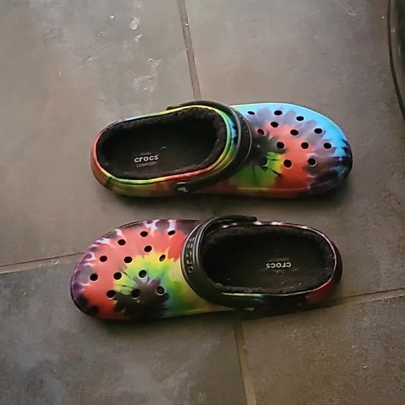 Crocs Classic Clogs Multi Color Tie Dye 11M/13W Unisex