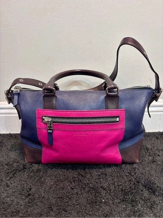 Coach Legacy Colorblock Leather Molly Satchel (Style 21134)
