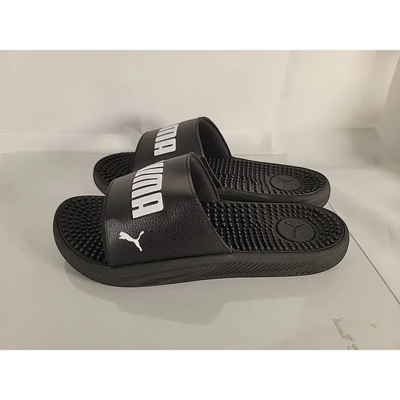 PUMA Softride Massage Slide  Mens Black‎ Casual Sandals 38306201