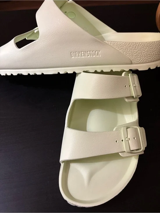 Birkenstock Arizona EVA sandals faded green Size 45