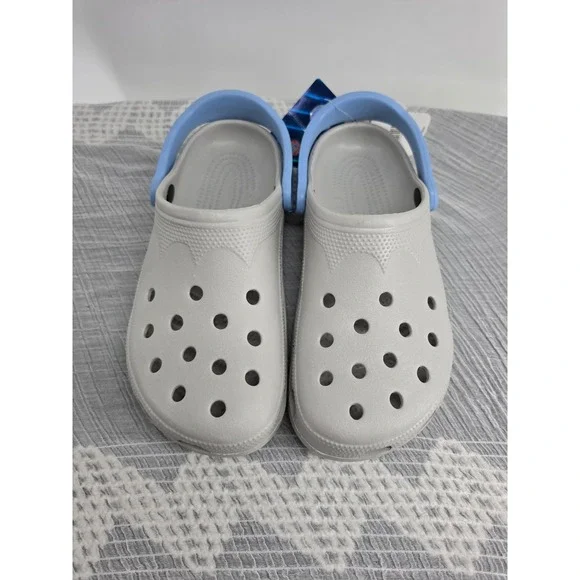 UNC North Carolina Tar Heels Crocs Classic Clogs Pearl Blue Mens 8-9 W 10-11