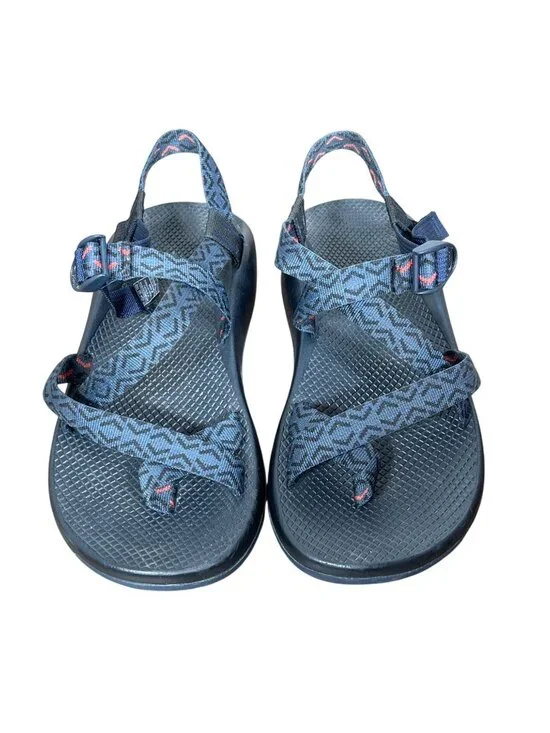 CHACO Z2 Classic Men's Sandal Stepped Navy Marine Hiking Water Shoes Sz 10 EUC