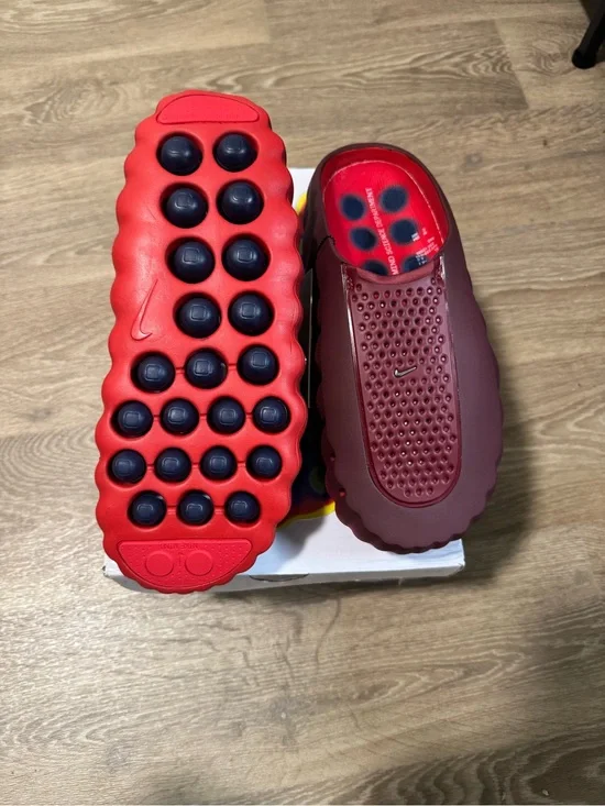Men's Size 13 Nike Mind 001 Team Red University Red Slides ***RUNS SMALL***