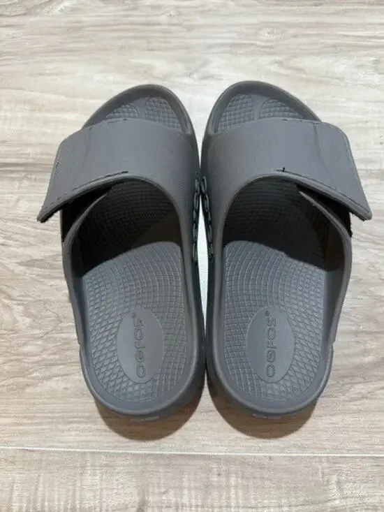 OOFOS Ooahh Sport Flex Slide Adjustable Strap Sandles-Size: Men 4 Women 6