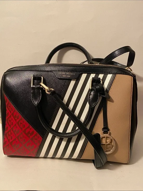 Henri Bendel West 57th Patchwork Satchel Bag