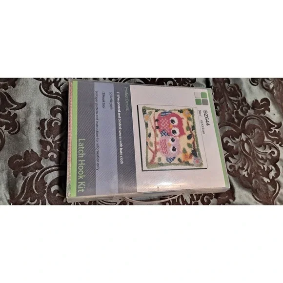 Latch Hook‎ Pillow Cover OWLS BZ644  NIB