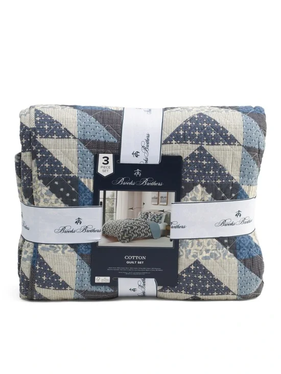 Brooks Brothers Patchwork Quilt set