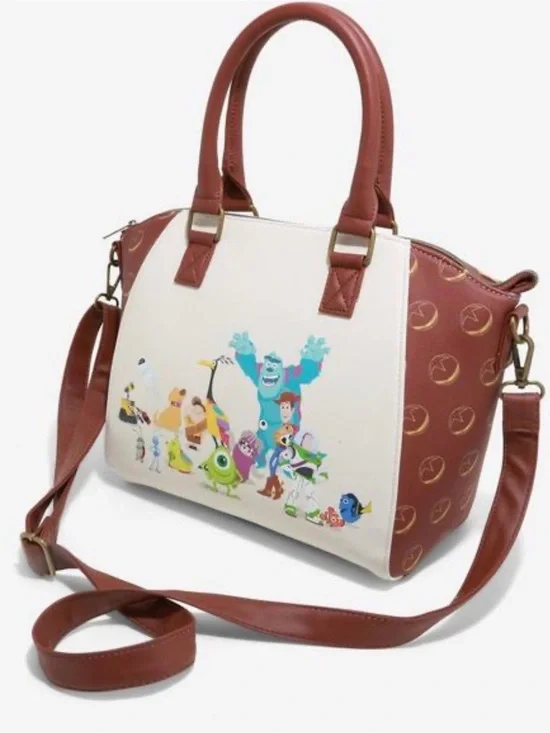 Loungefly Disney Pixar Characters Satchel Handbag with‎ Plush