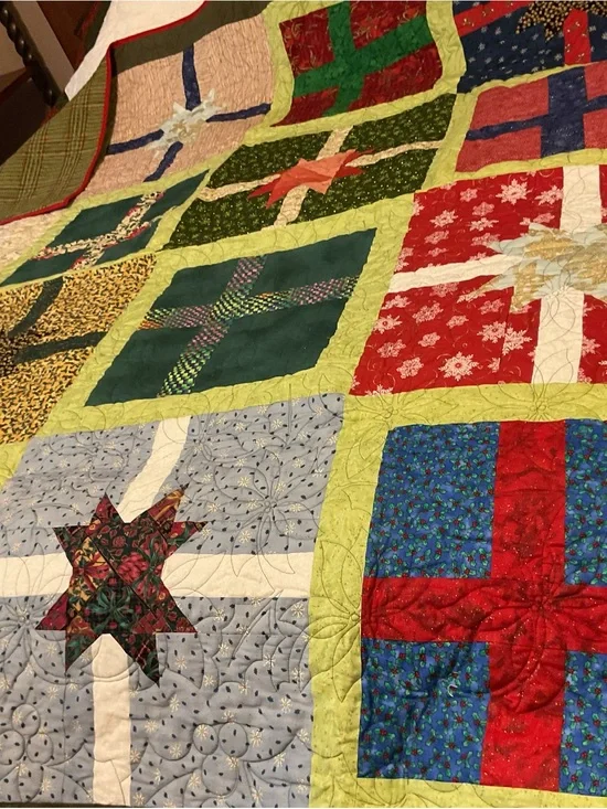 ONE OF A KIND - Handcrafted Christmas Quilts $300 ea NEVER TOO EARLY!!