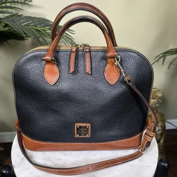 Dooney & Bourke Satchel All Weather Leather Pebbled shoulder strap Flaws