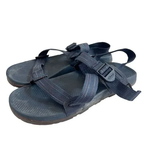 Chaco Men's Lowdown Sandal Navy 11M Water Outdoor Lock Buckle Arch Support