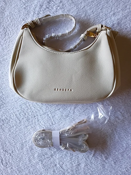 SENDEFN Cream Hobo Shoulder Bag Crossbody Purse NWT