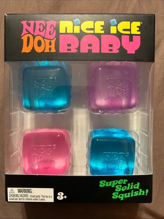 Nee Doh Nice Ice Baby Squishy Bath Toy - Blue & Pink