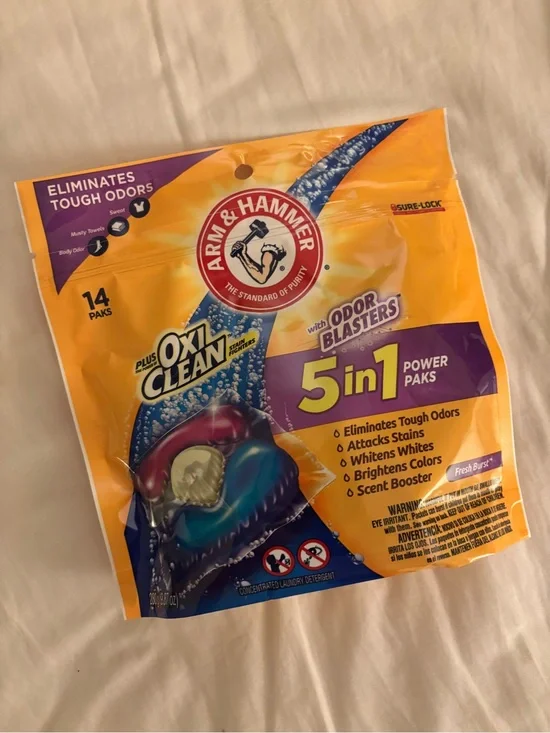Arm & Hammer 5-in-1 Power Paks Laundry Detergent - Fresh Burst Orange (14 Pack)
