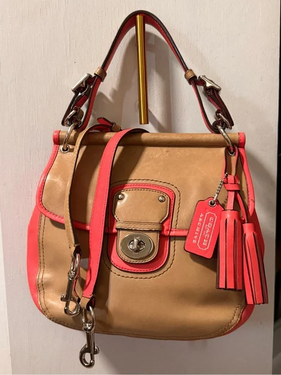#vintage #Coach Legacy Archival Two Tone Leather Willis Convertible Bag #rare