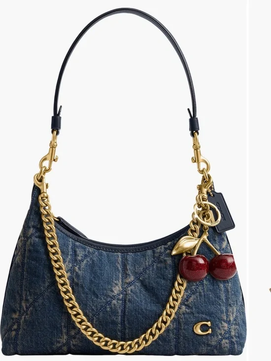 COACH Juliet 25 Quilted Denim Shoulder Bag