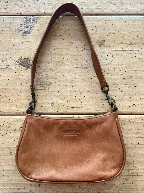 🤎American Leather Co. Small Brown Leather Bag with Single Strap