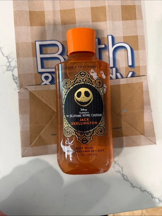 Bath & Body Works Jack Skellington Orange Body Wash