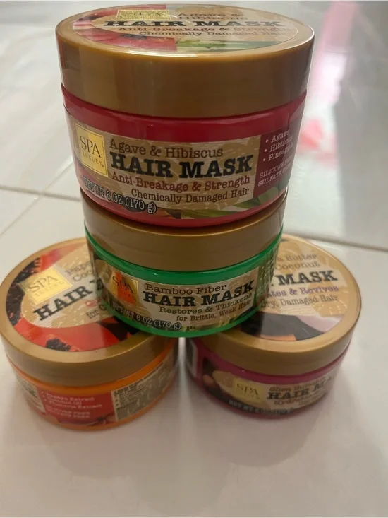 Agave & Hibiscus Hair Mask - Pink