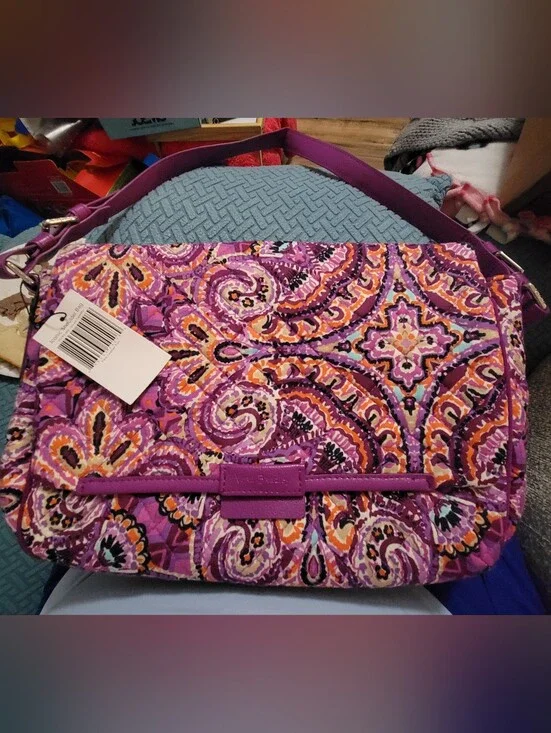 Vera Bradley Iconic Shoulder Bag  Dream Tapestry NWT
