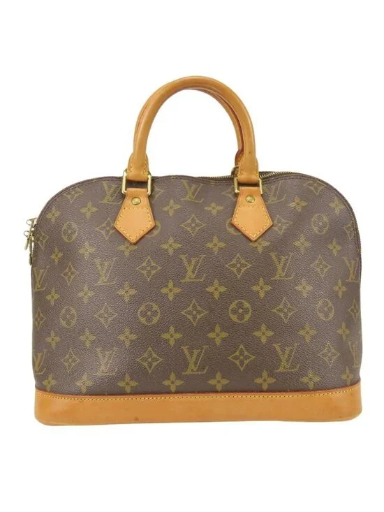 Louis Vuitton Handbag Alma Monogram Vachetta Leather Brown