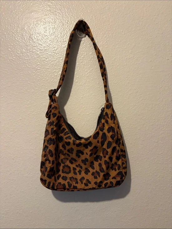 Baggu mini Leopard Print Shoulder Bag