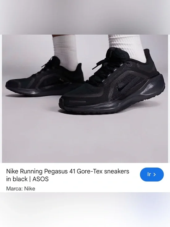 Nike Pegasus 41 gore -Tex  Men’s All‑Black Athletic Sneakers