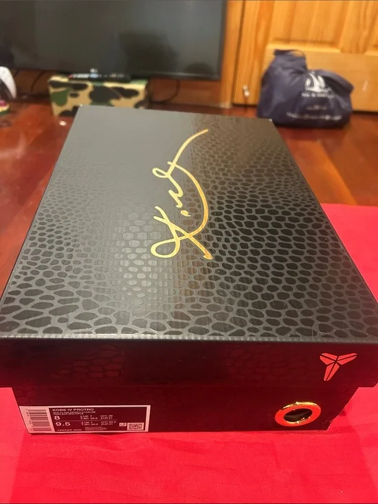 Nike Black Box with Gold Kobe 8 protro