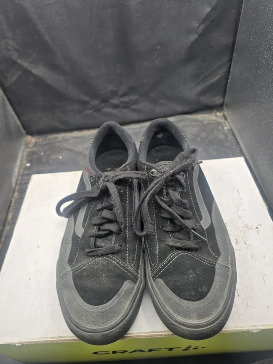 Vans Black Low-Top Suede & Canvas Sneakers