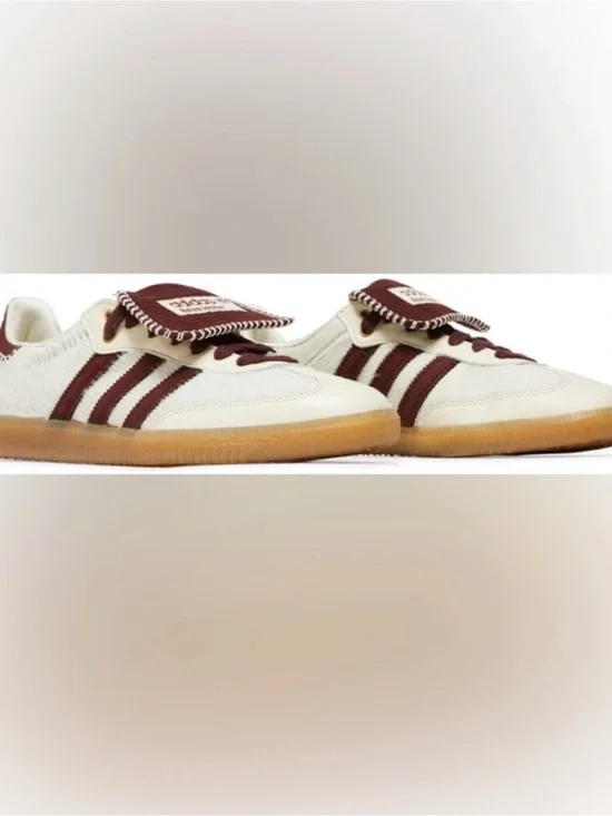 Wales Bonner x adidas Samba premium, shaggy cream-white pony hair Sneakers M6